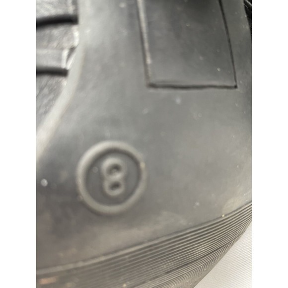 Big Buddha Woven Heeled Ankle Boot Sz 8  Blk Zip Up Back - Picture 8 of 9